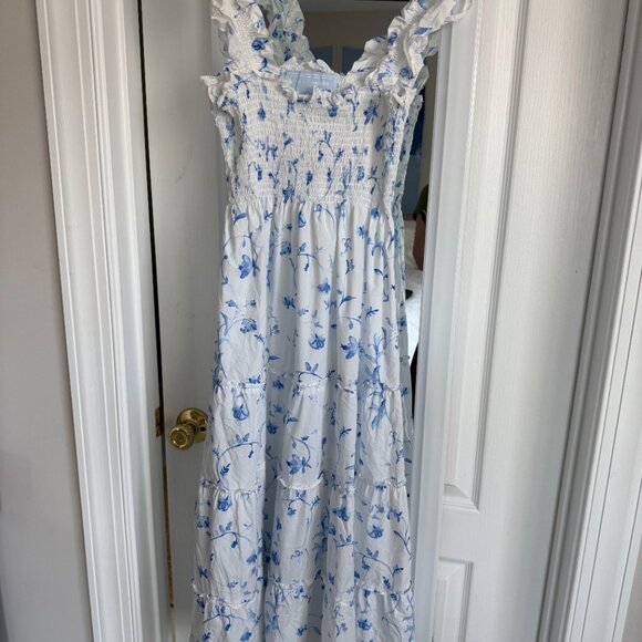 Hill House Size Small Blue and White NAP DRESS - Picture 2 of 3
